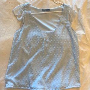 SHEIN women light blue top sz M